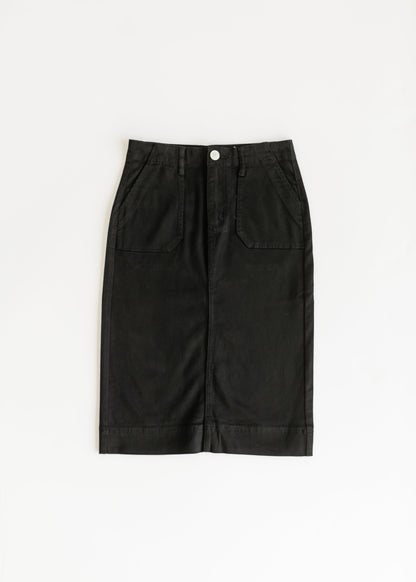 Erica Cotton Twill Midi Skirt Inherit Co.