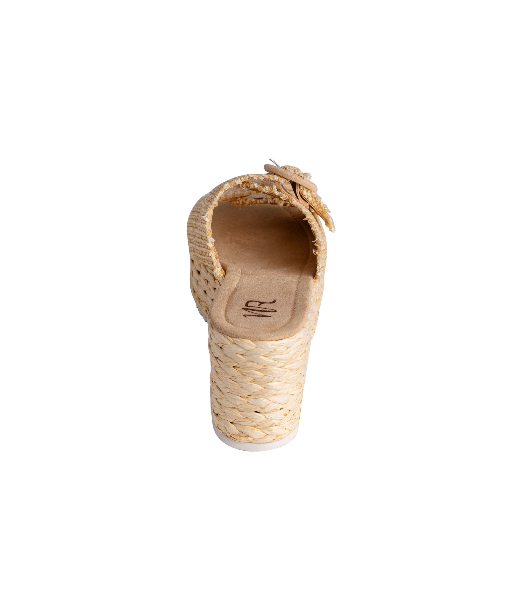 Eriwen Buckle Wedge Sandals Cream Adjustable Straps All Day Naughty Monkey