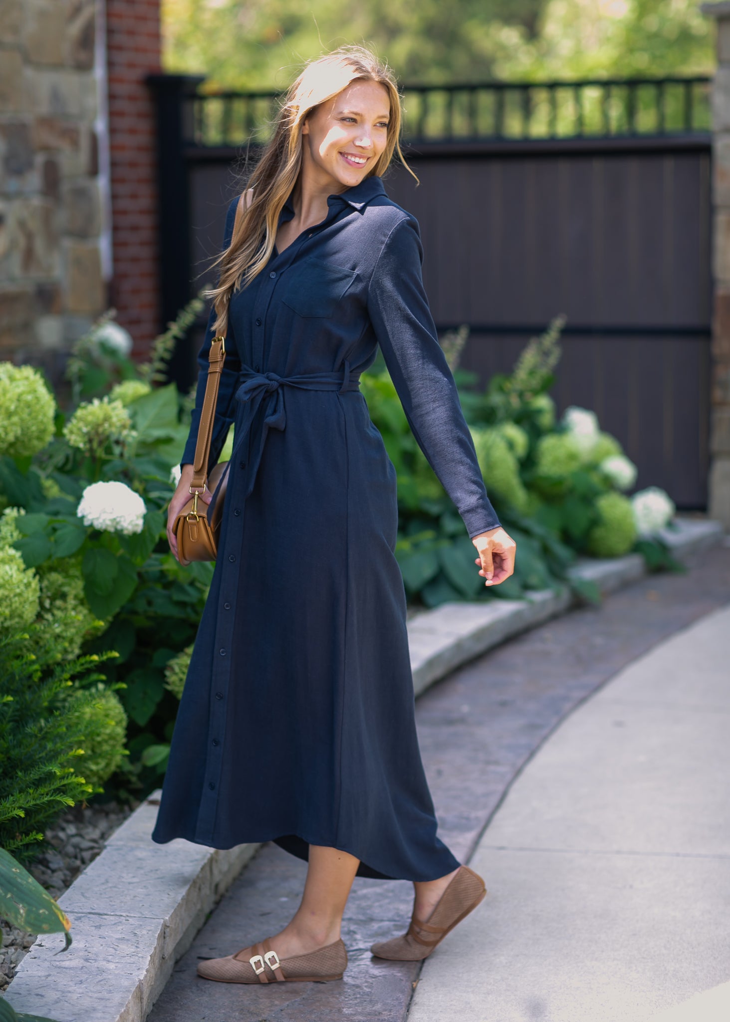 Essential Linen Shirt Dress Inherit Co.