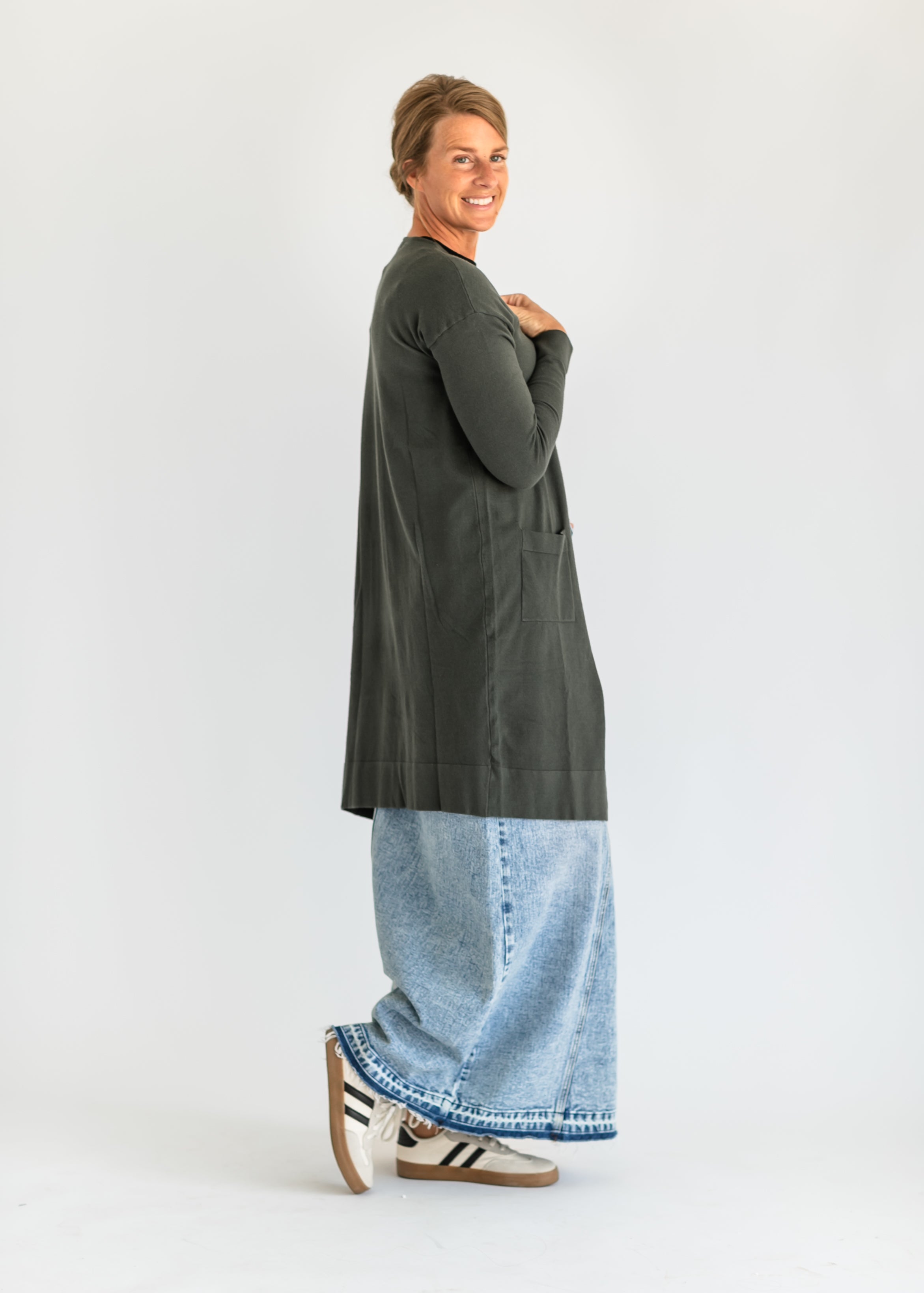 Essential Long + Soft Cardigan Inherit Co.