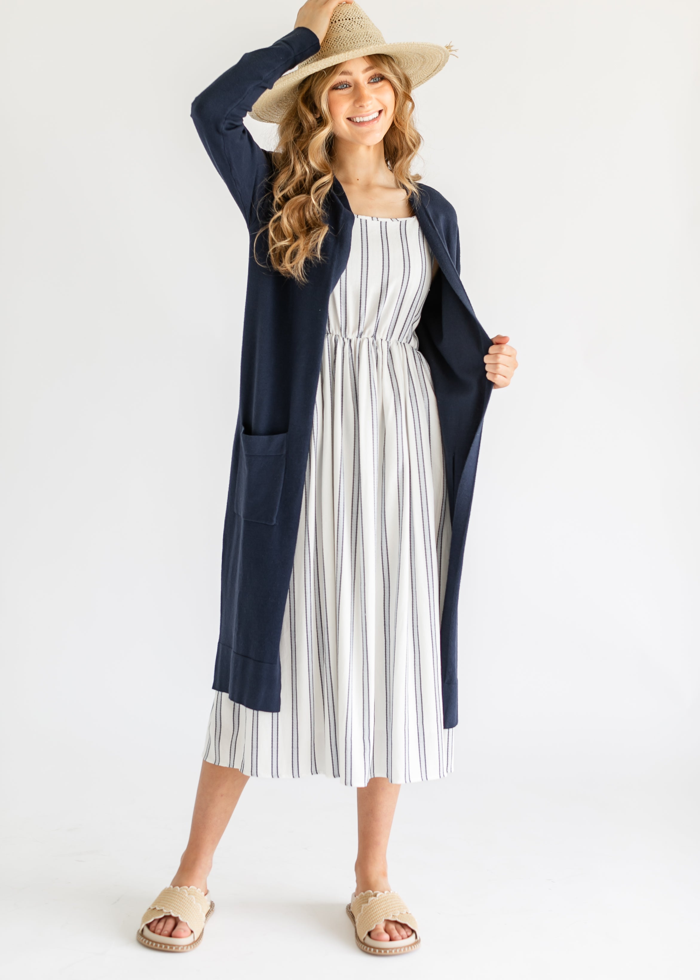 Essential Long + Soft Cardigan Inherit Co.