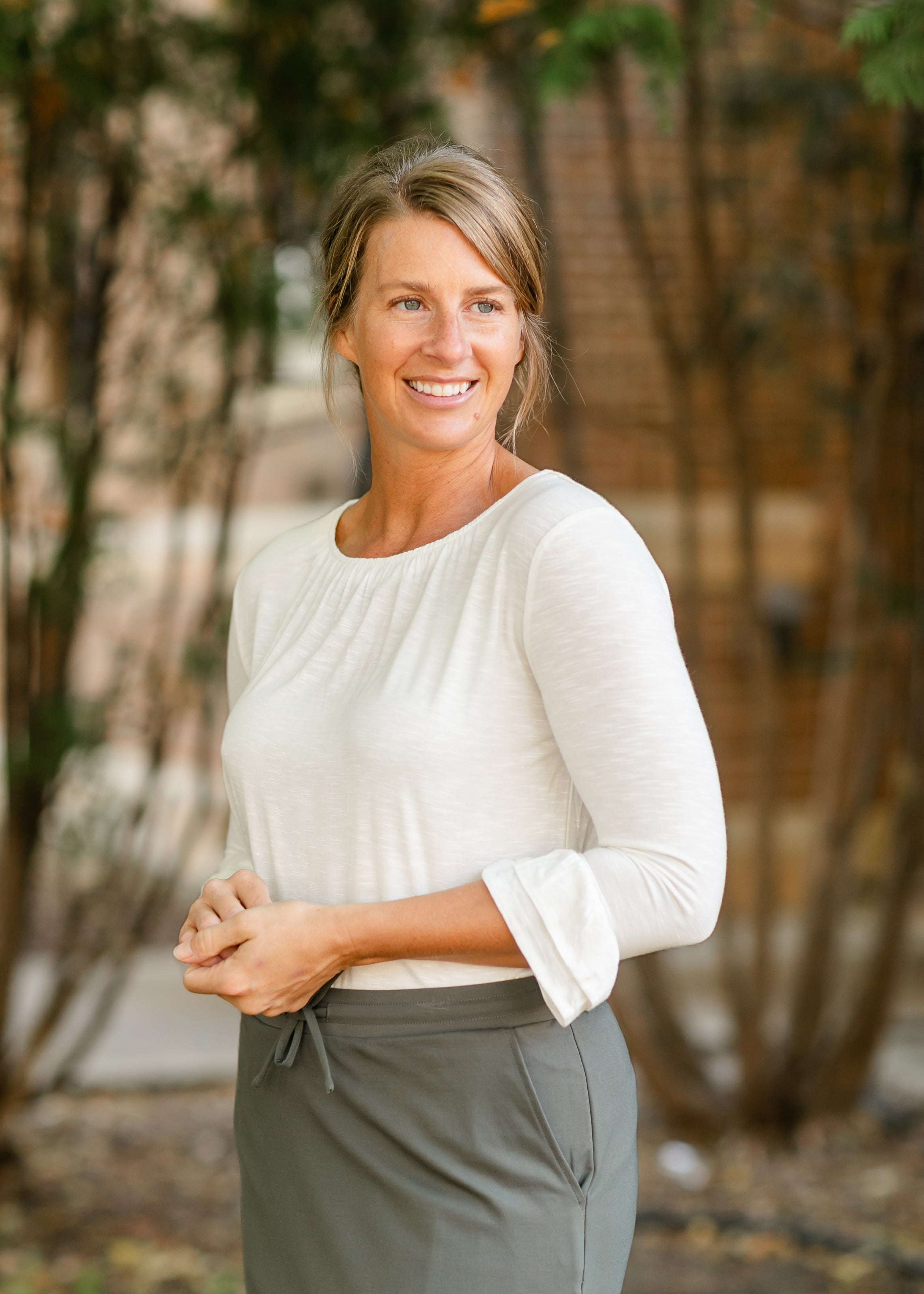 Essential Ruffled 3/4 Sleeve Top Inherit Co.