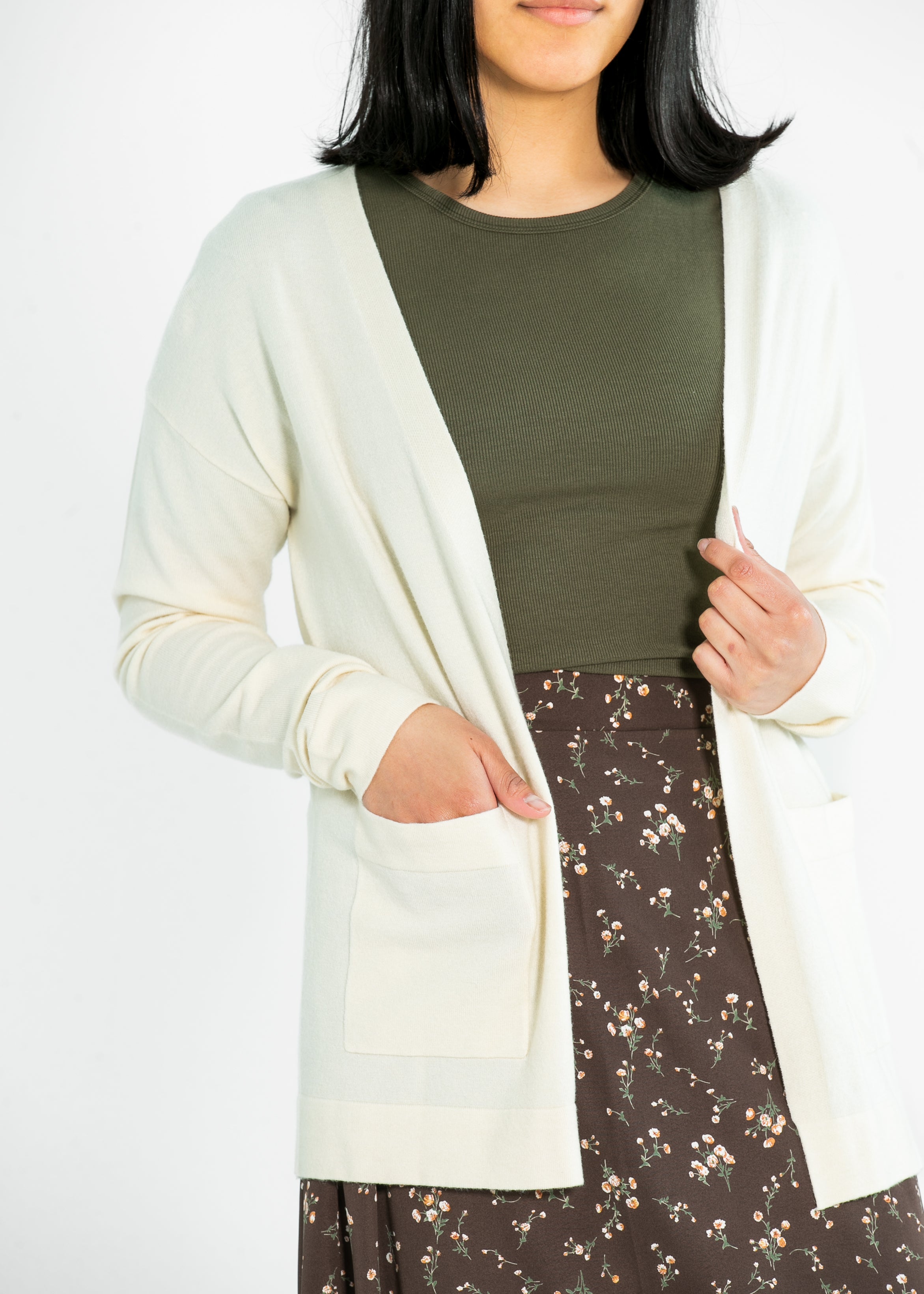 Essential Soft Cardigan 27" Inherit Co.