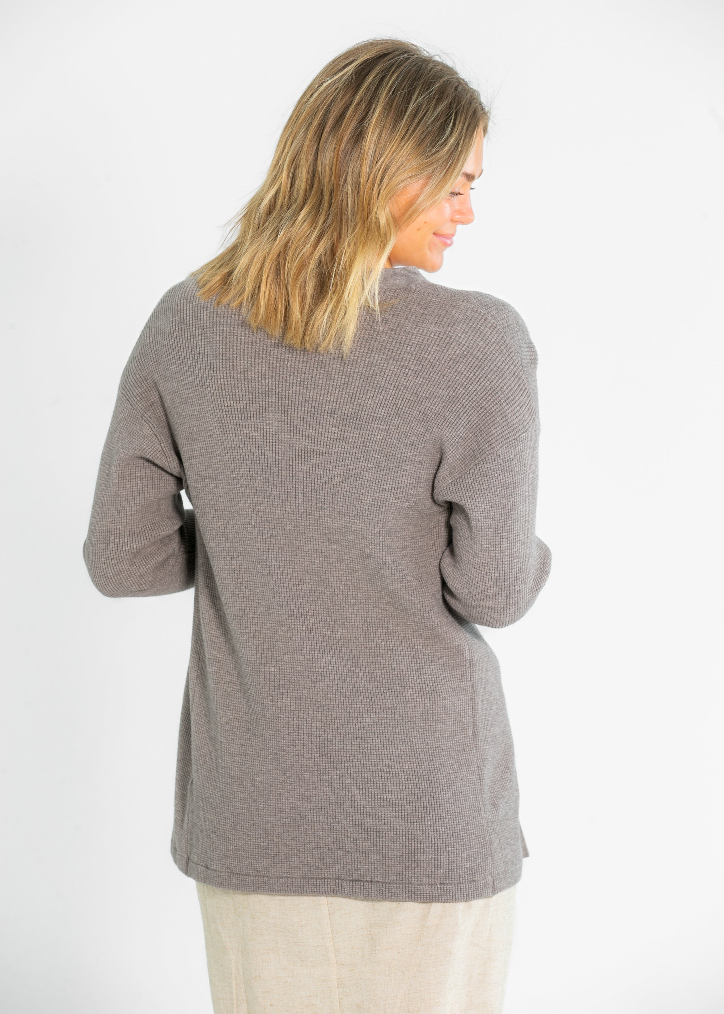 Essential Waffle Knit Cardigan - FINAL SALE Inherit Co.