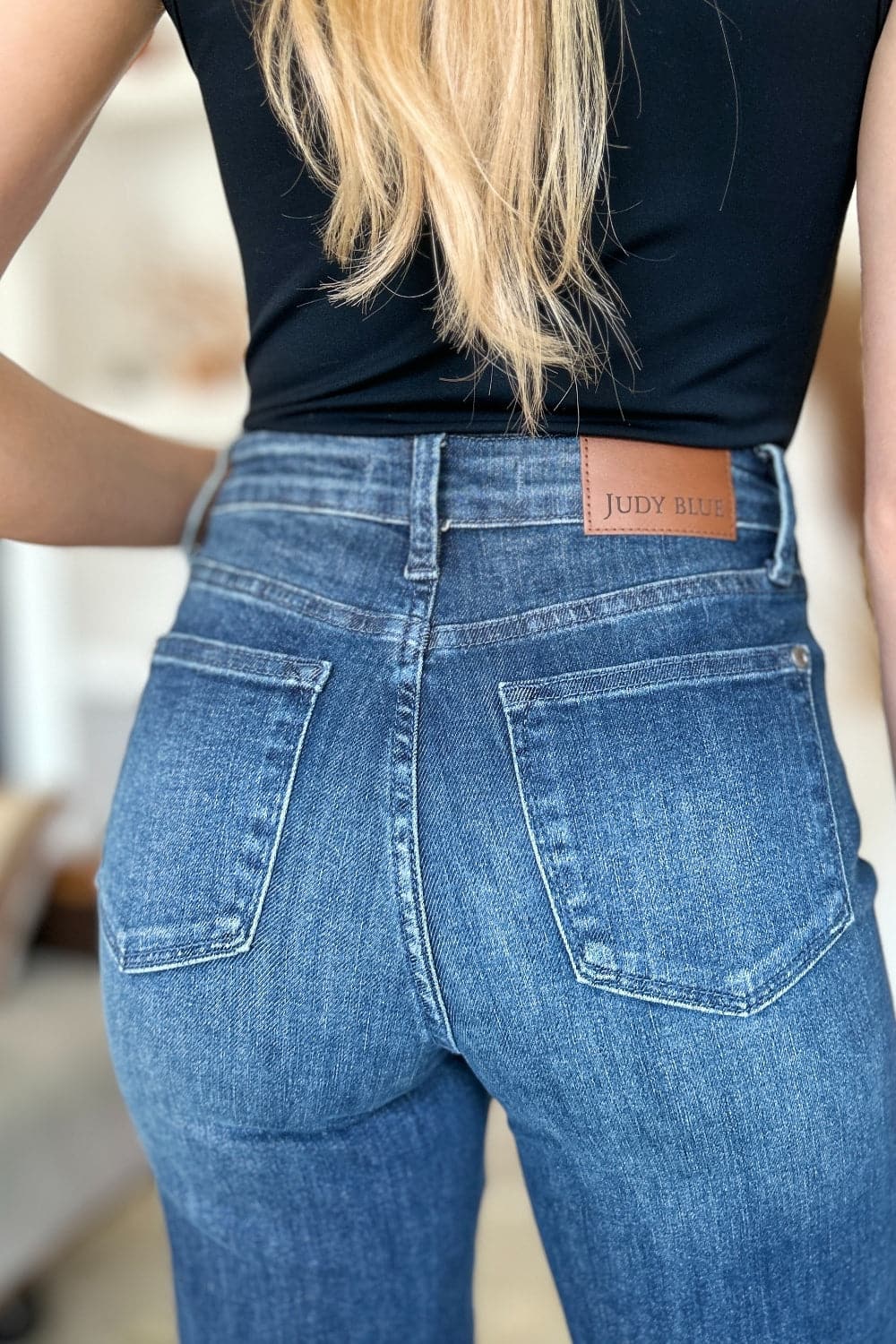 Judy Blue Full Size Tummy Control Straight Jeans.