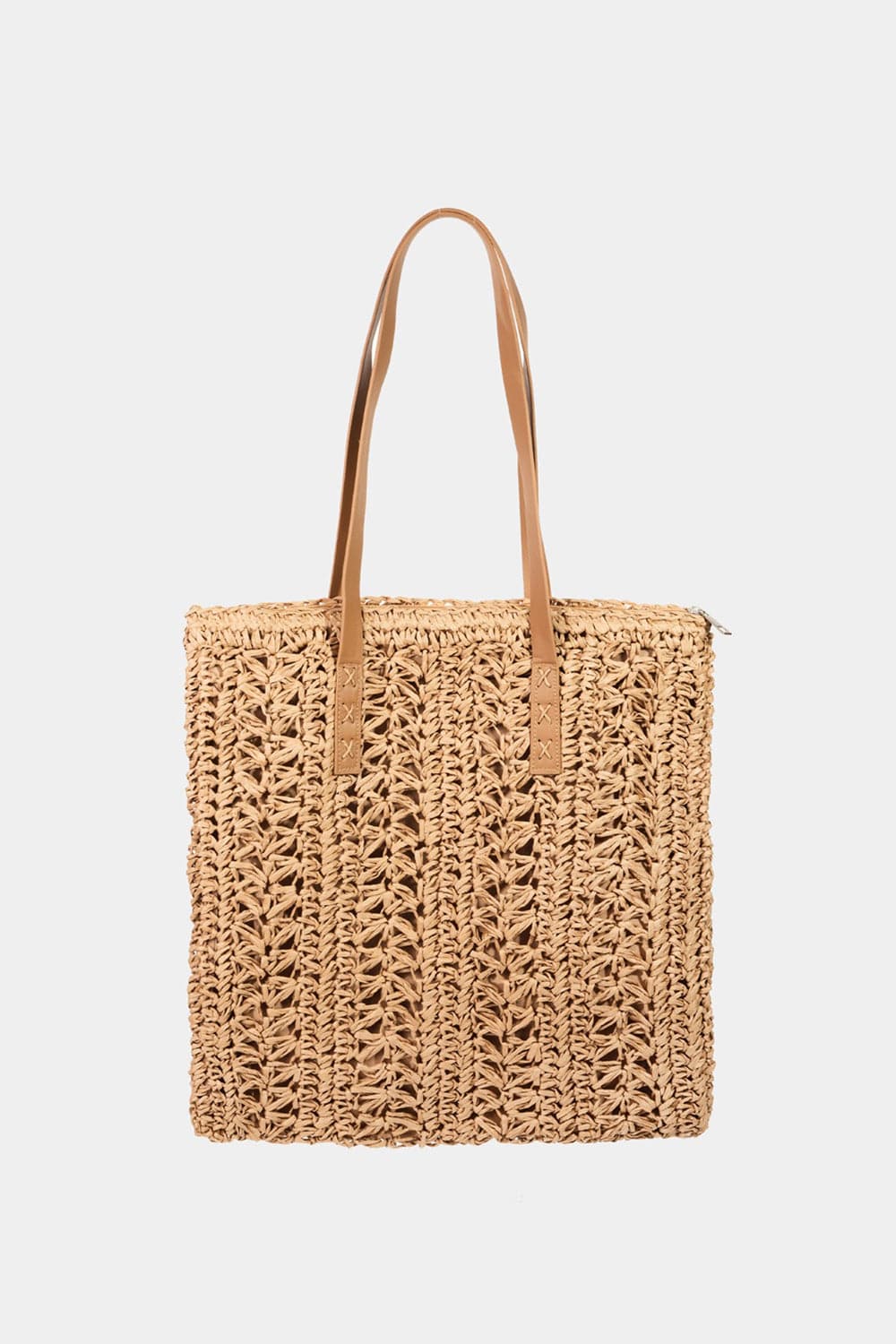 Fame Straw Braided Tote Bag.