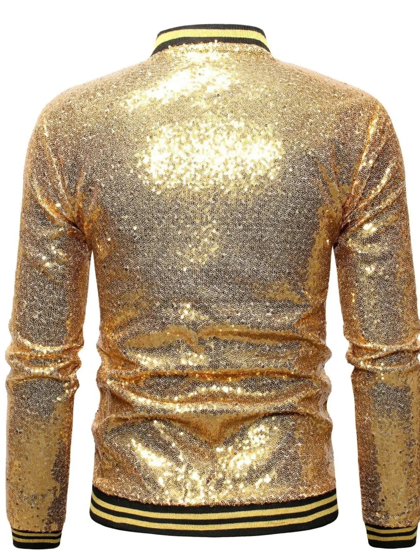 Men's Sequin Zip Up Jacket Simply Love