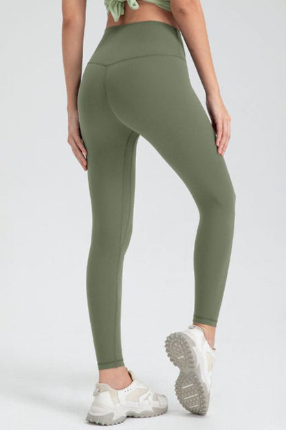 Wide Waistband Slim Fit Active Leggings.