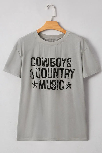 Simply Love: Letter Graphic Tee