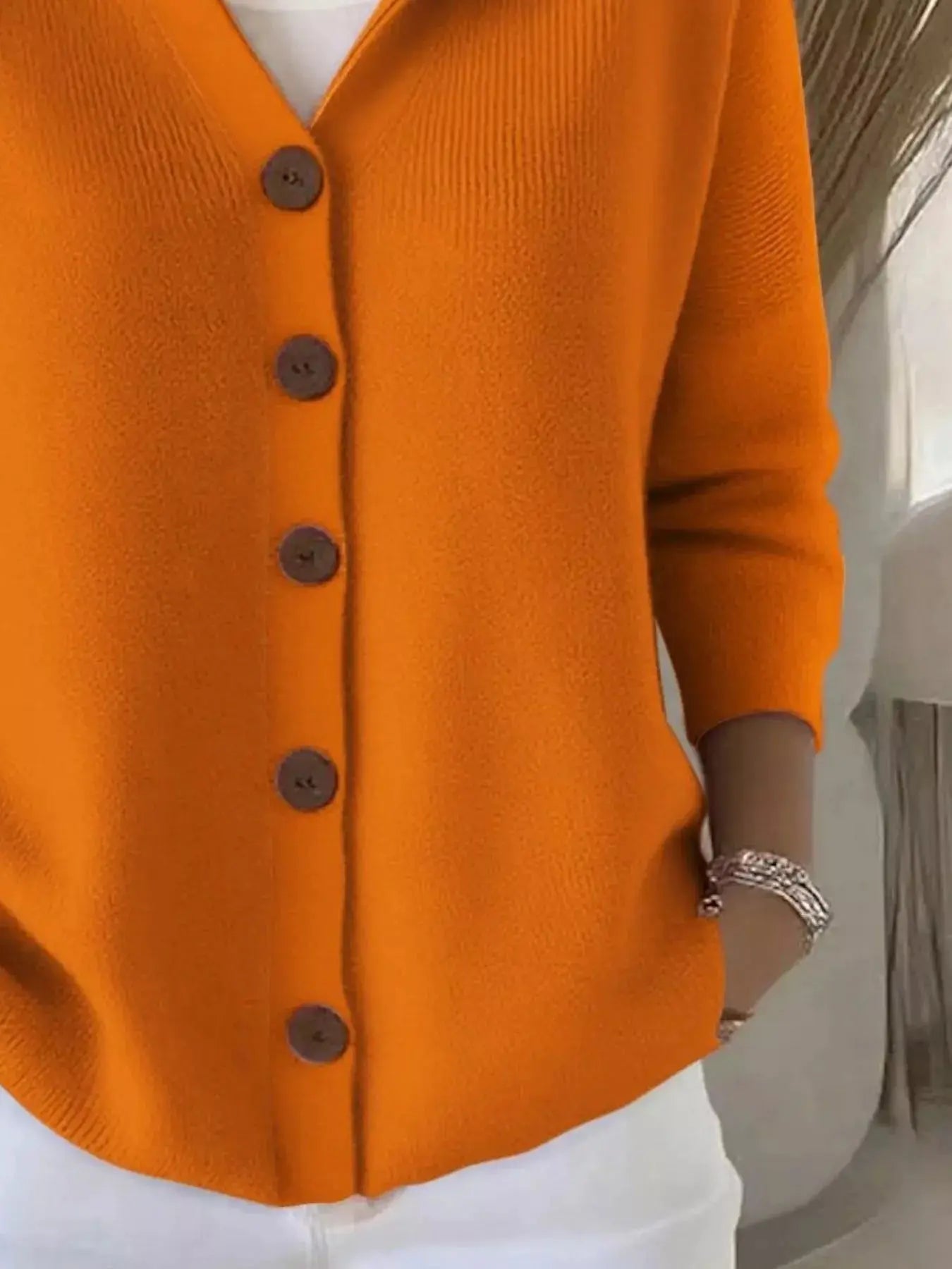Full Size Hooded Button-Down Knit Cardigan Plus Size Simply Love