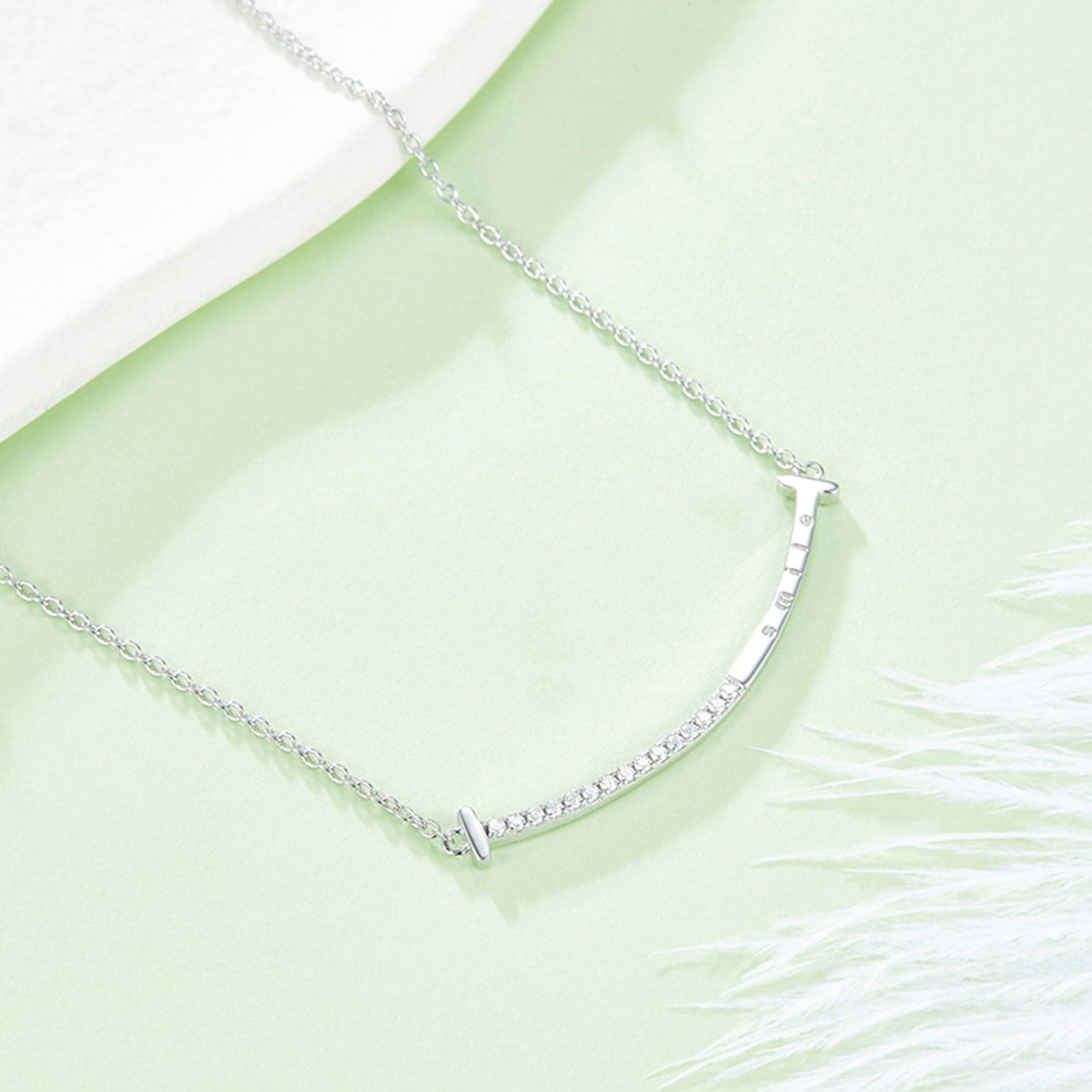 Moissanite 925 Sterling Silver Necklace.