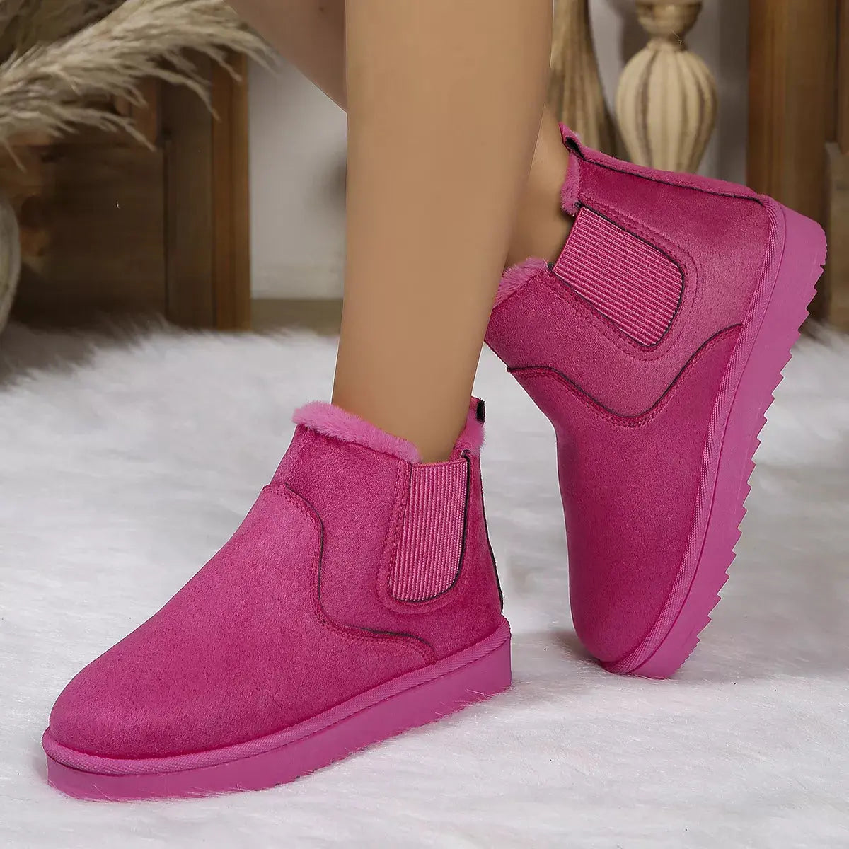 Round Toe Platform Boots Simply Love