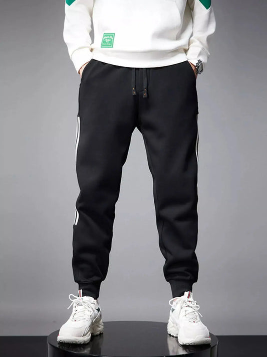 Men's Side Striped Drawstring Joggers Simply Love