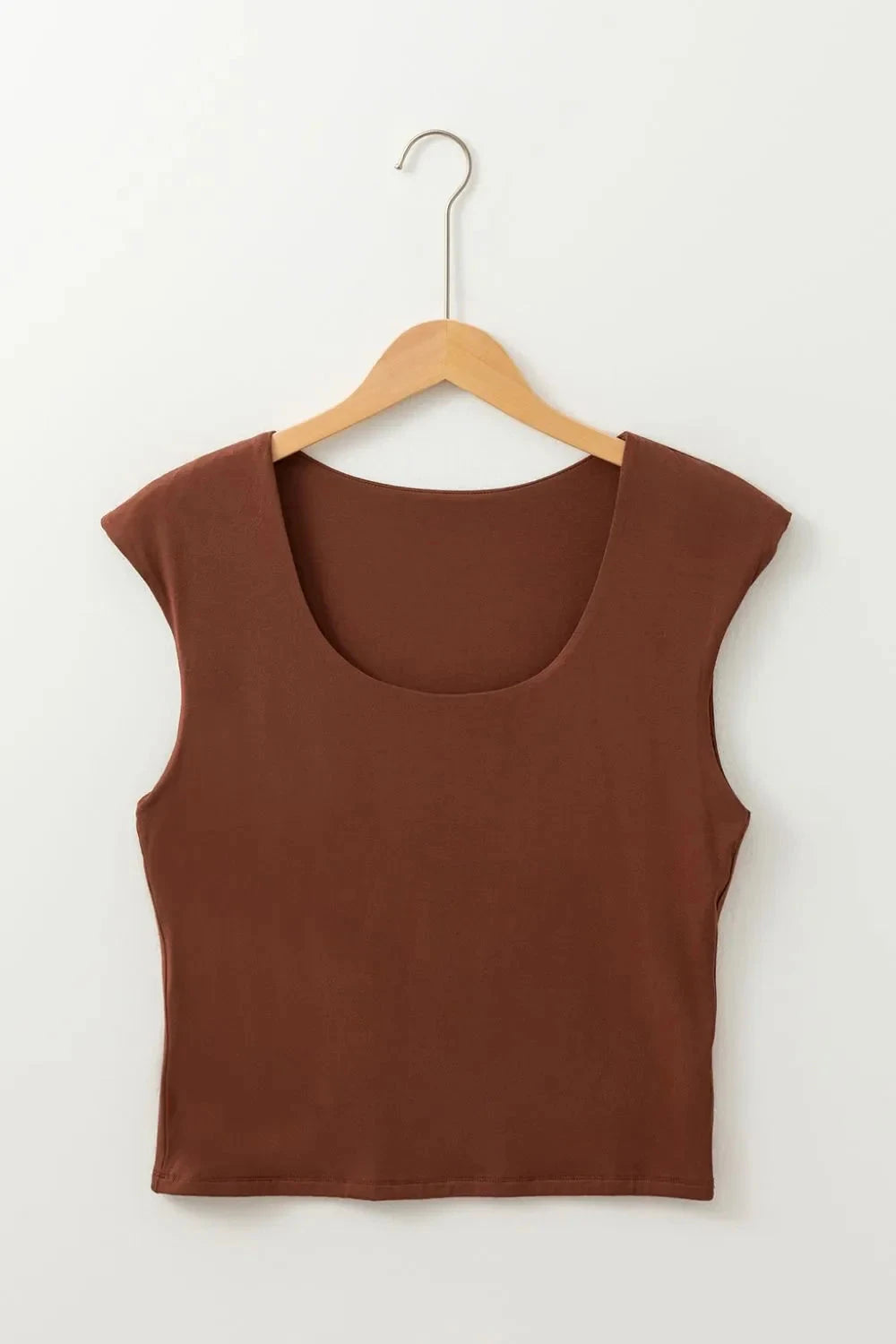 Round Neck Slim Cap Sleeve Top Simply Love