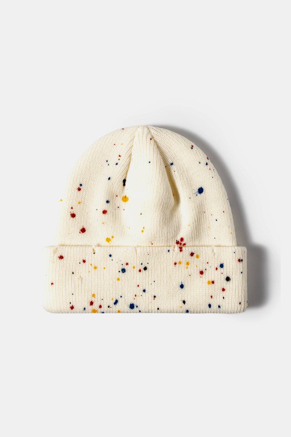 Confetti Rib-Knit Cuff Beanie.