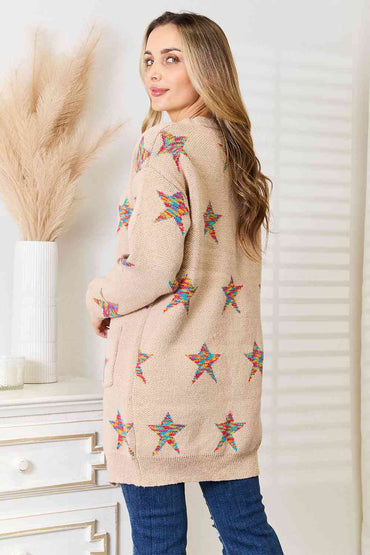 Double Take: Star Cardigan - Longline