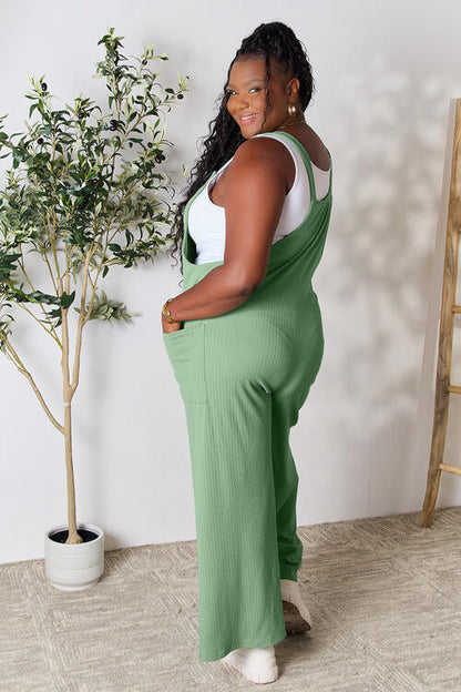 Double Take Wide Leg Overall w/Pockets