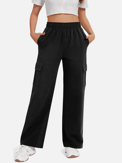 Pocketed High Waist Pants.