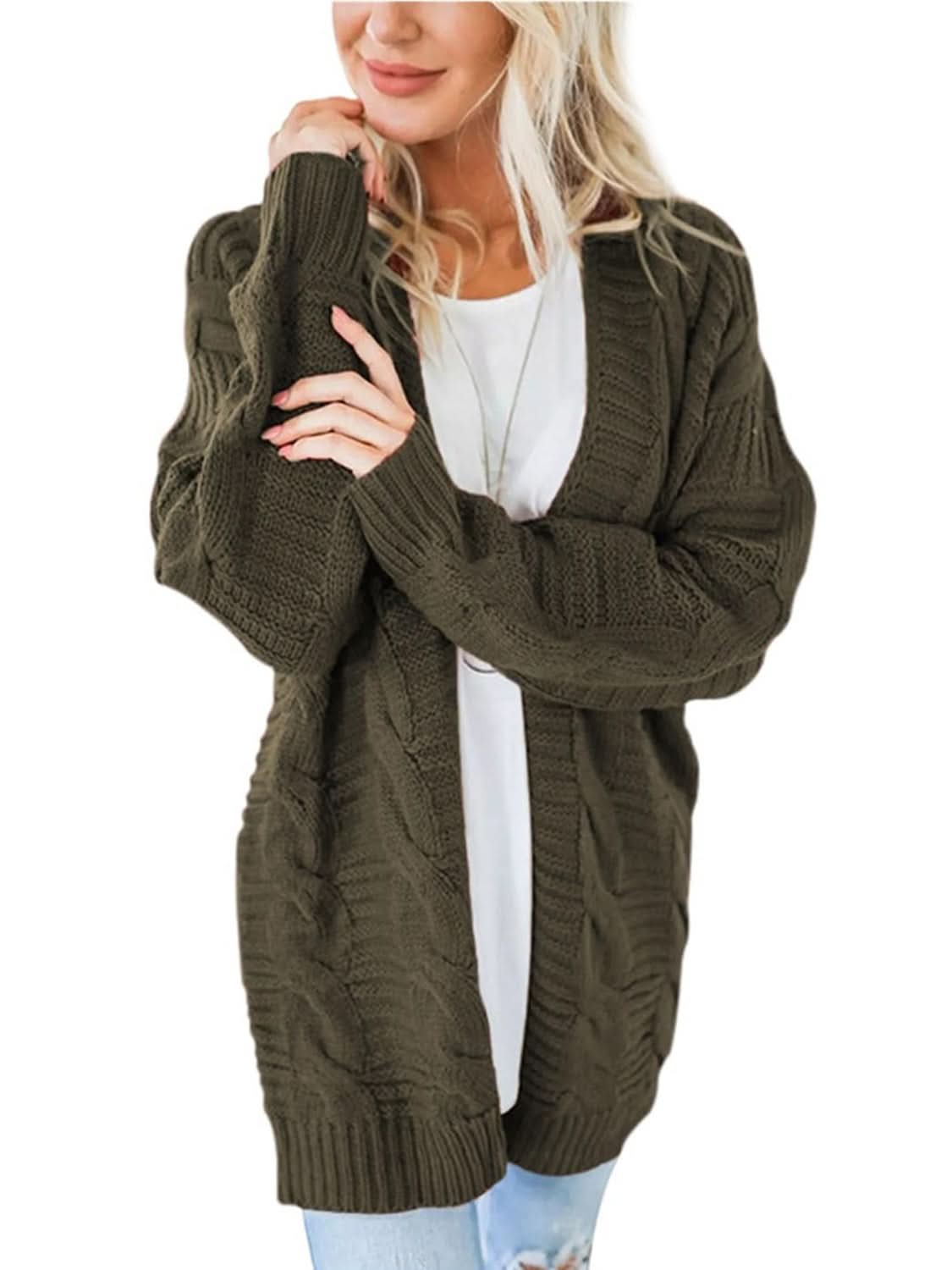 Cozy open front cardigan - all-day comfort