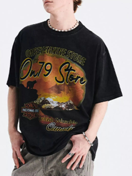 Children's Graphic Round Neck Oversized T-Shirt Simply Love