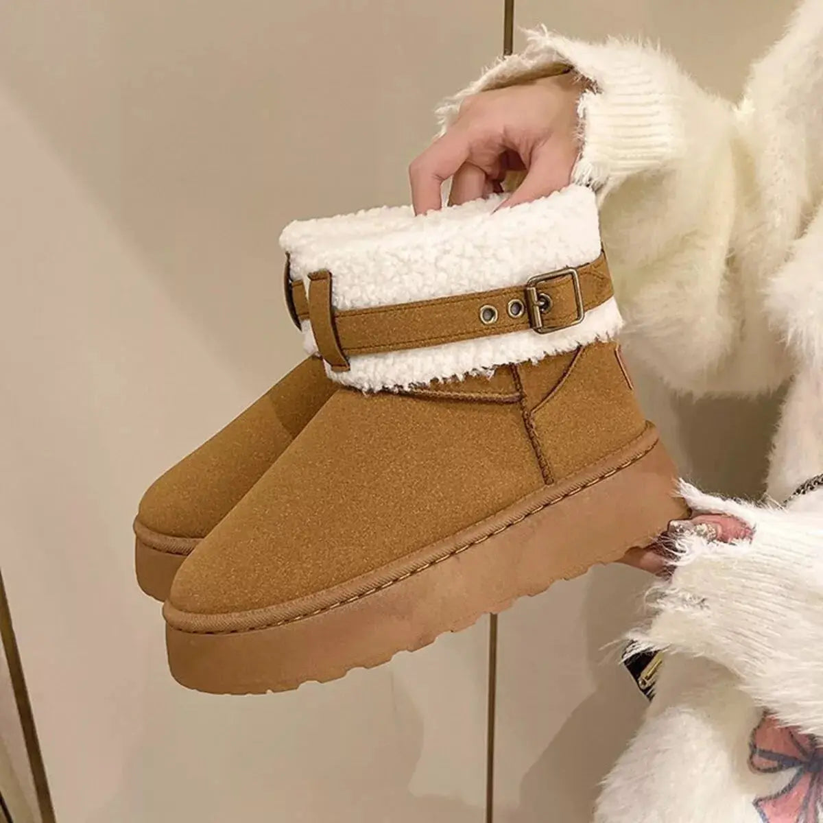 Cozy Plush-Lined Winter Ankle Boots Simply Love