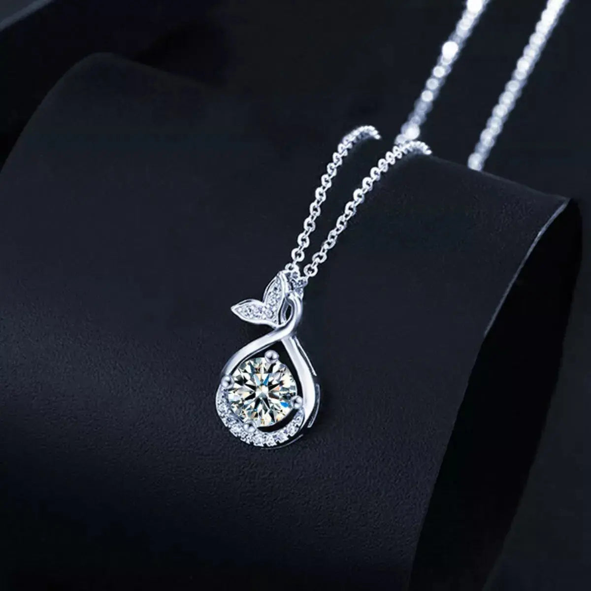 1 Carat Moissanite Pendant Necklace Simply Love
