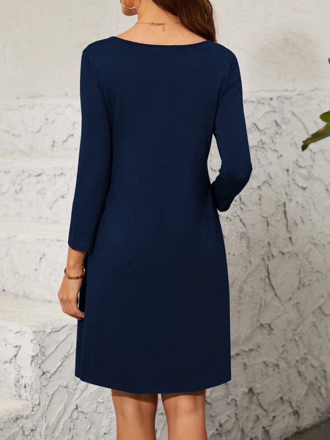 Quarter Zip Long Sleeve Dress.