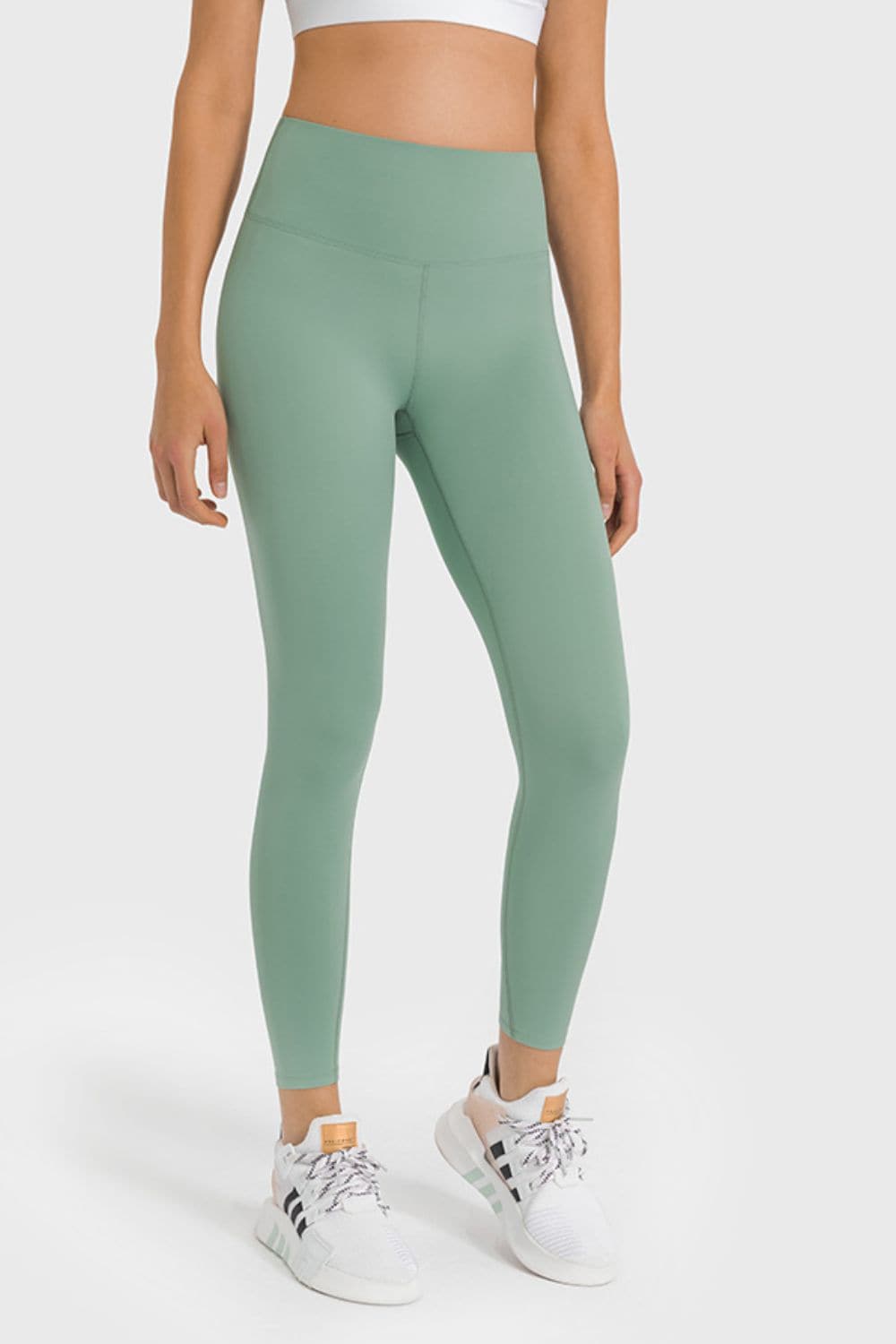 High Waist Ankle-Length Yoga Leggings.