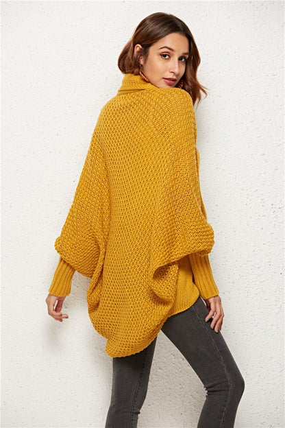 Open Front Batwing Sleeve Cardigan.