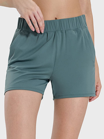 Elastic Waist Active Shorts.