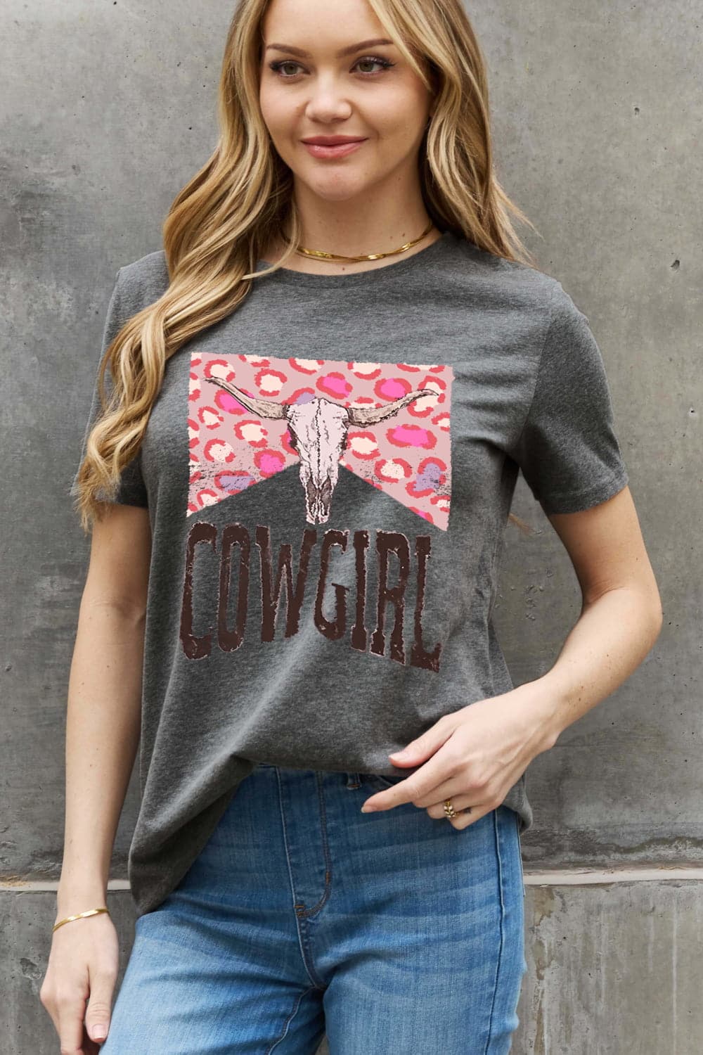 Simply Love cowgirl graphic tee