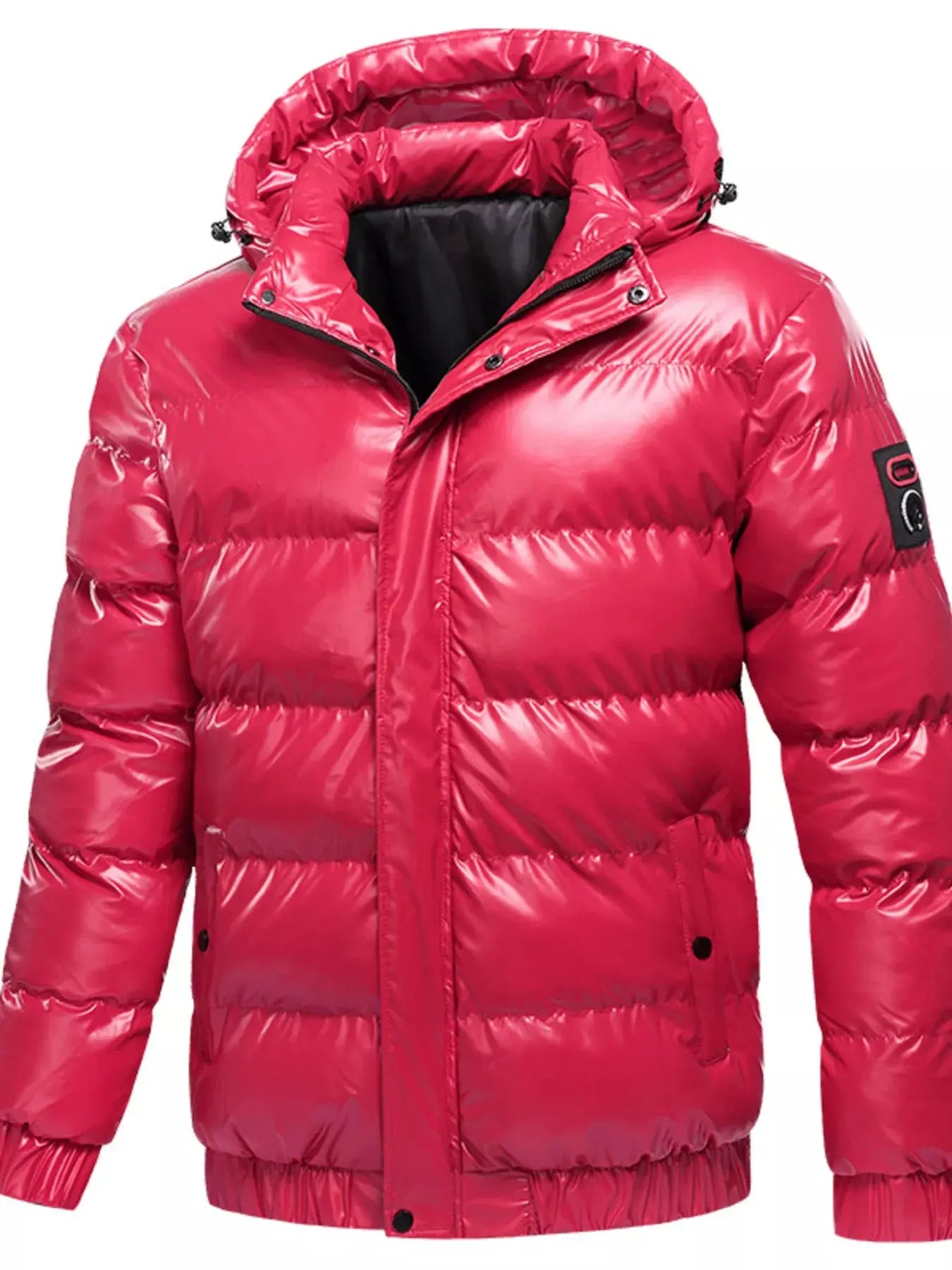 Men's Plus Size Zip Up Hooded Puffer Jacket Simply Love