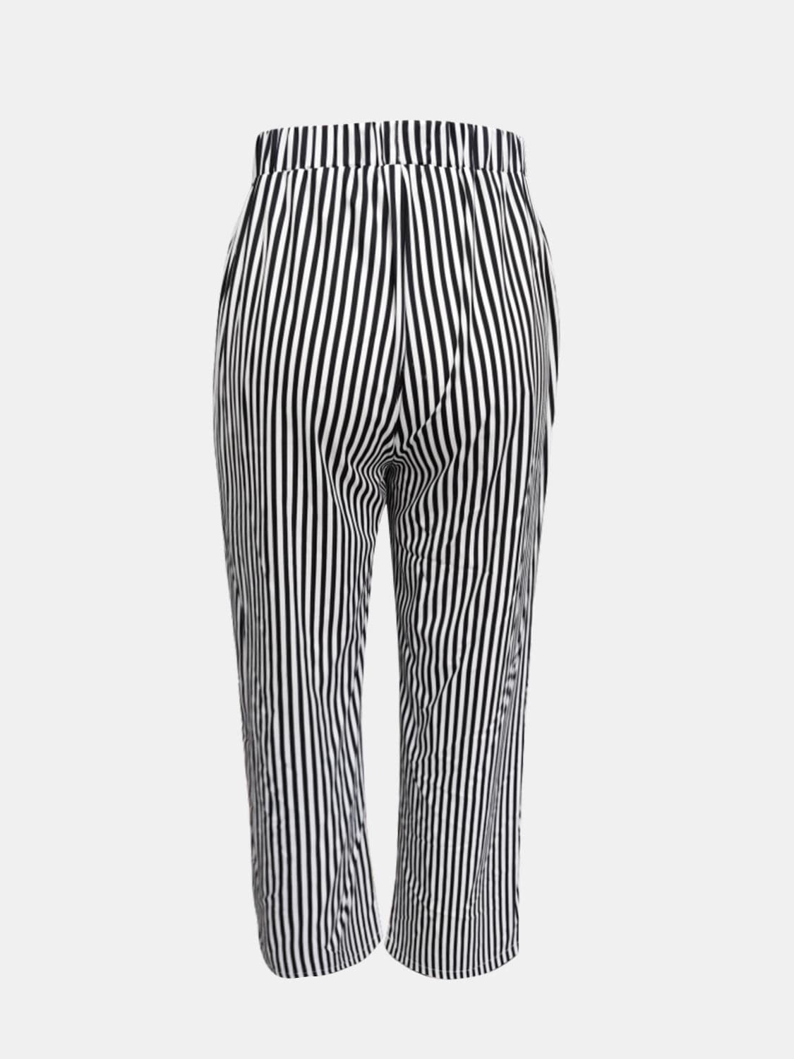 Striped Pants with Pockets.