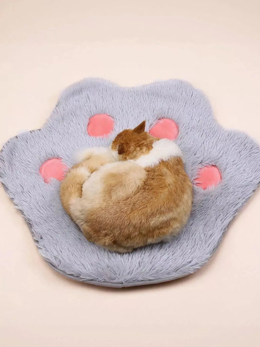 Cute Paw Shape Plush Pet Mat Simply Love
