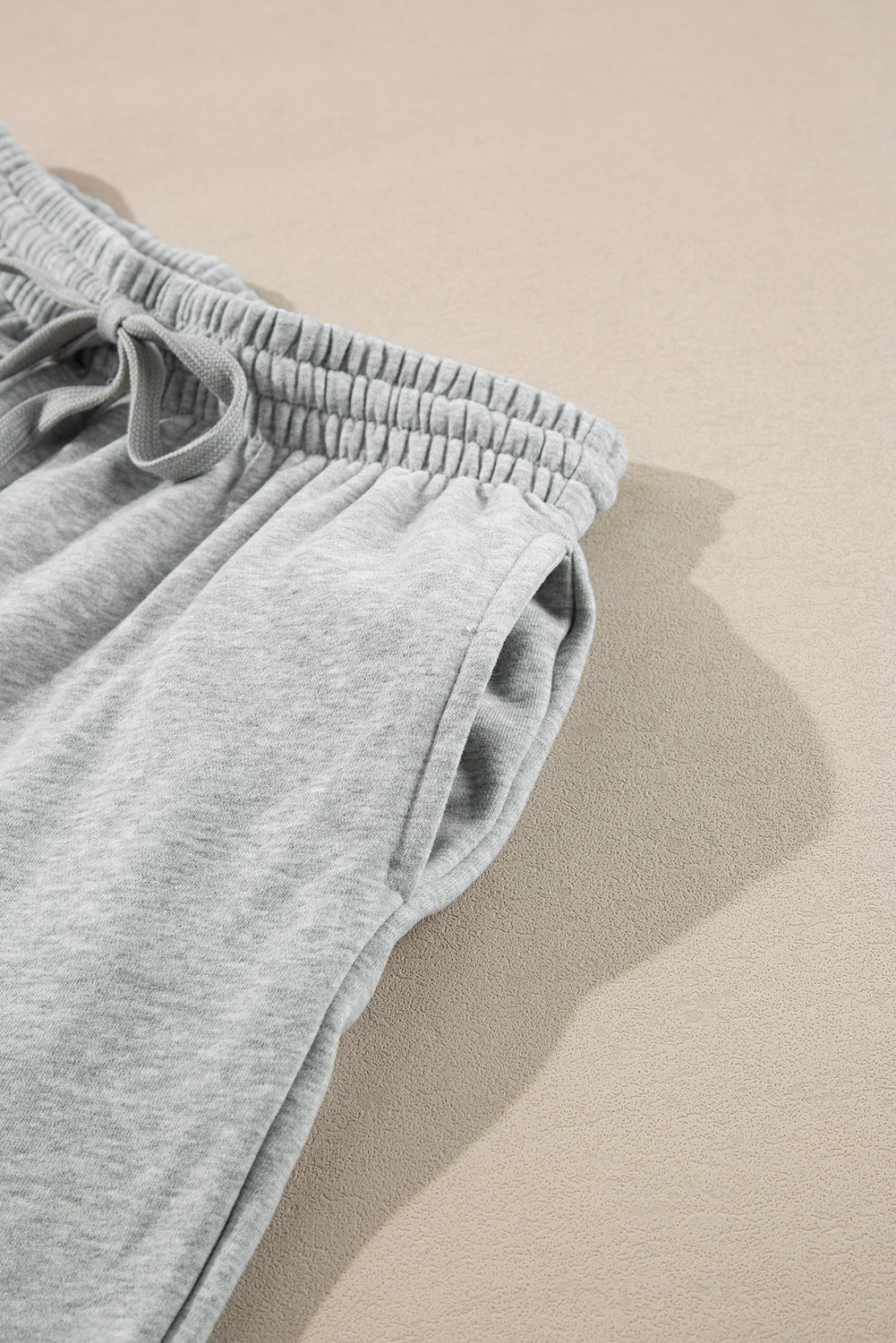 Light grey fleece-lined joggers