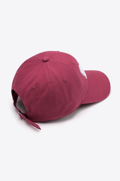 Embroidered Graphic Adjustable Baseball Cap.