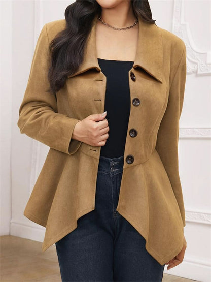 Chic Collared Jacket with Buttons