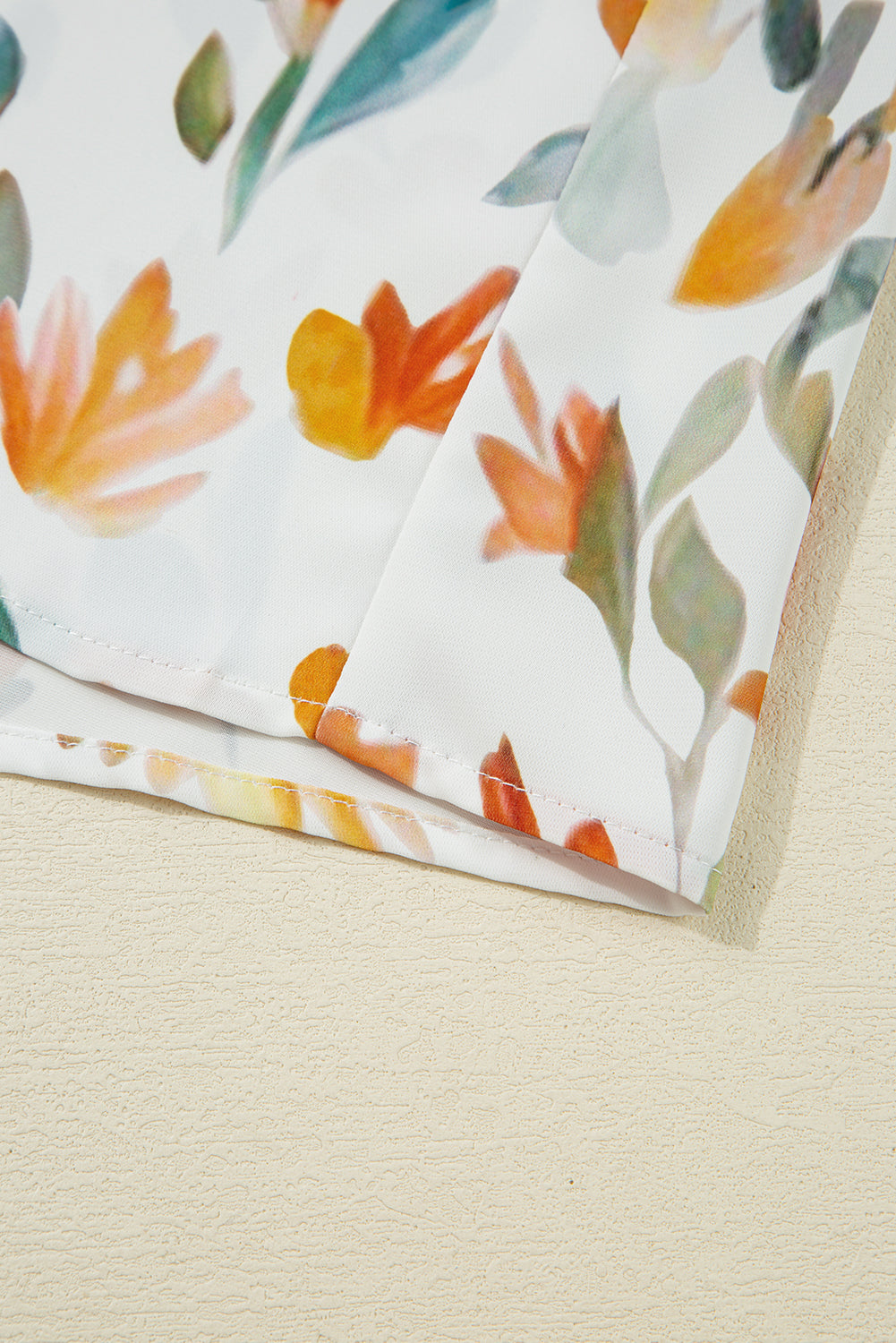 Yellow Floral Print Tie Neck Frilled Long Sleeve Mini Dress Dear-Lover Dropshipping