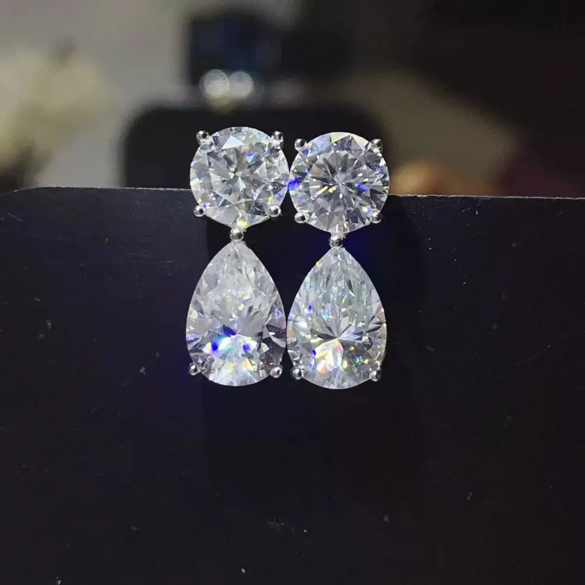 16 Carat Moissanite 925 Sterling Silver Earrings Simply Love