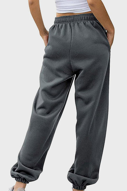 Comfy pocketed joggers with an elastic waistband