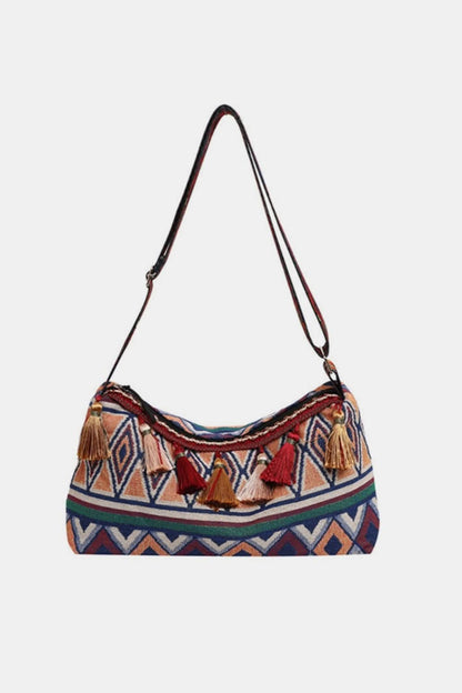 Chic tassel crossbody bag, medium