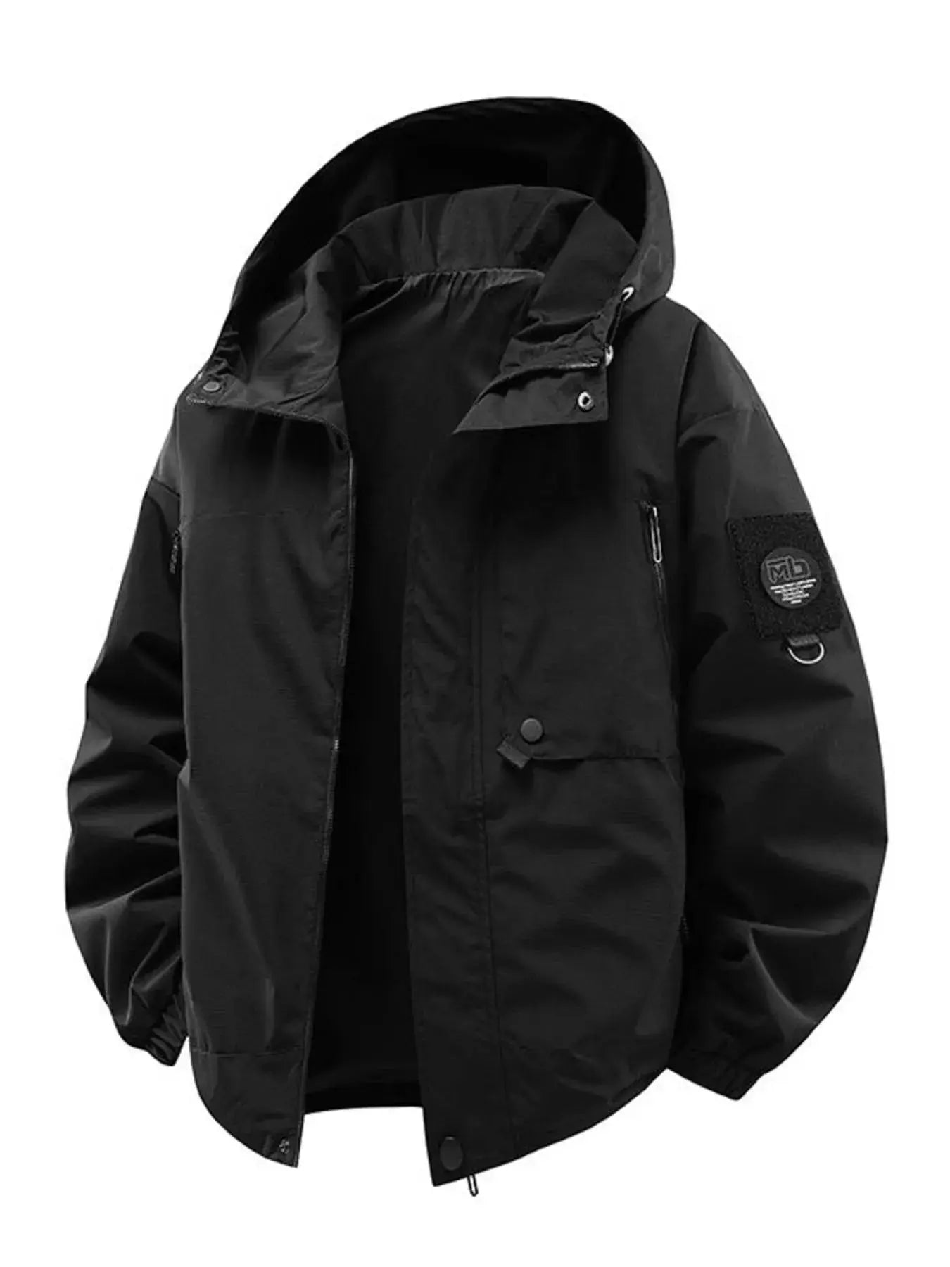 Men's Plus Size Hooded Windproof Casual Jacket Simply Love