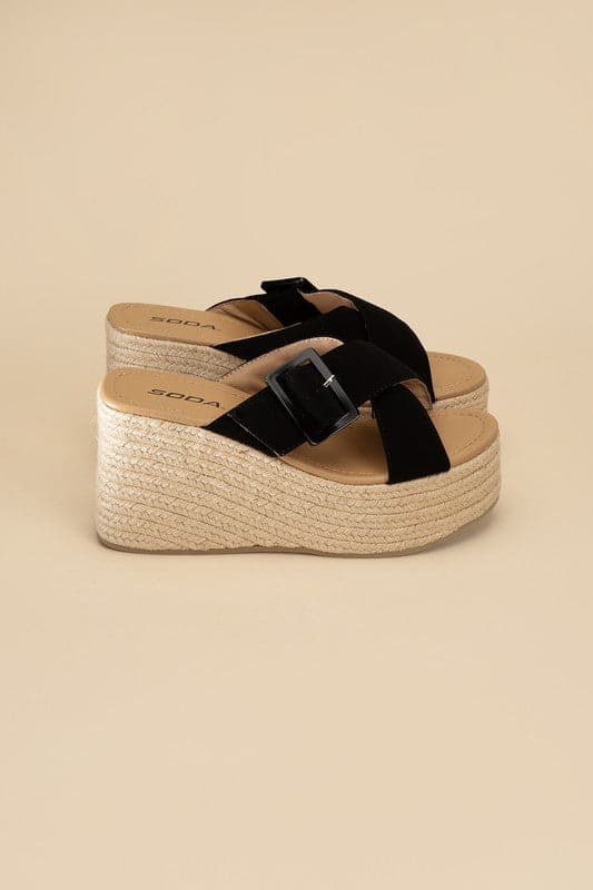 Manta Espadrille Platform Slides.