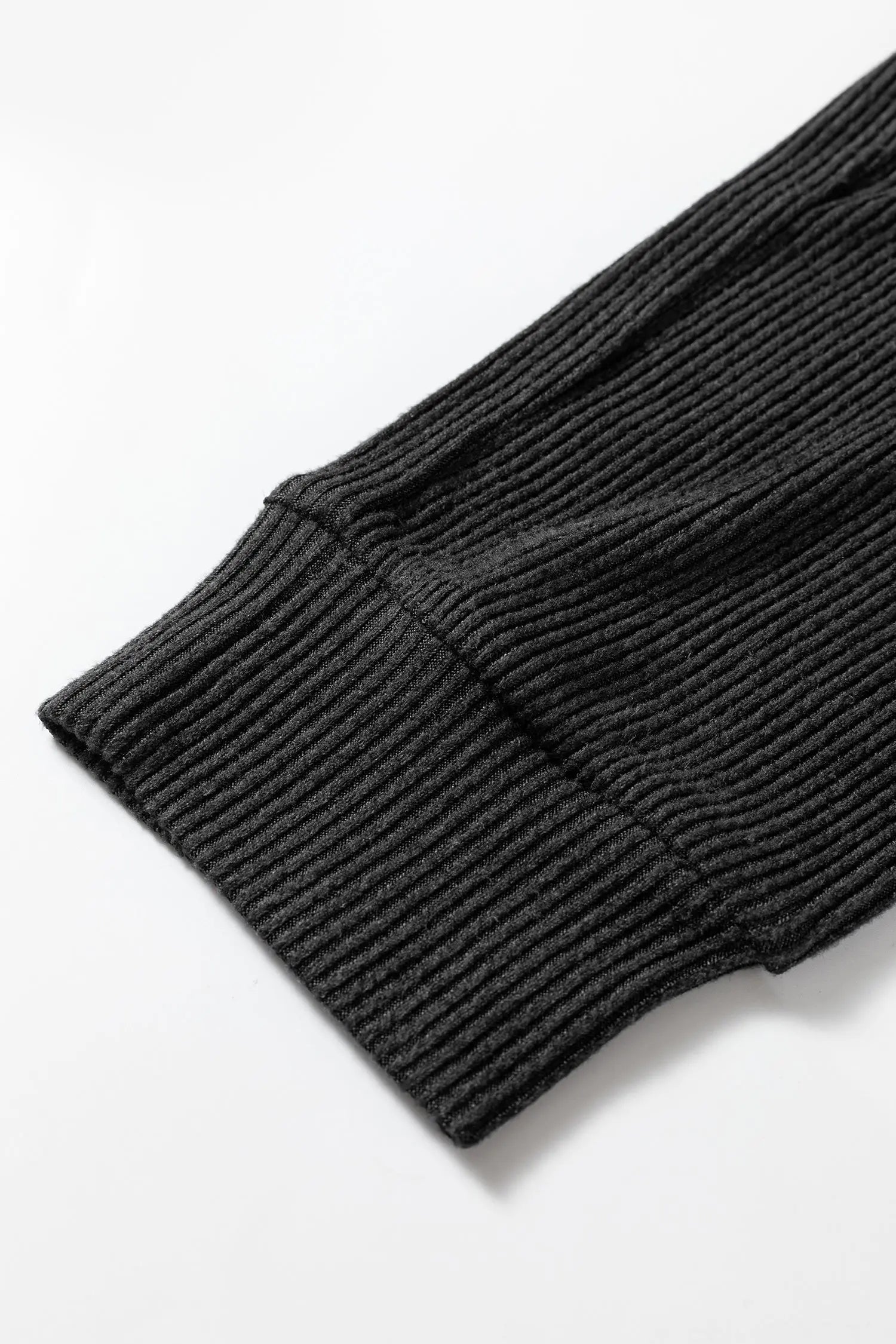 Black Ribbed Drawstring Active Jogger Pants For Gym And Everyday Wear Dear-Lover Dropshipping
