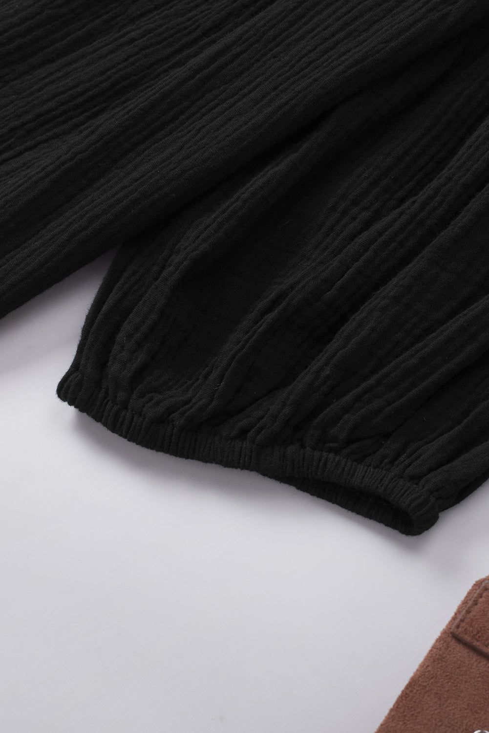 Dropped Shoulder V-Neck Blouse Coco’s Tee Boutique