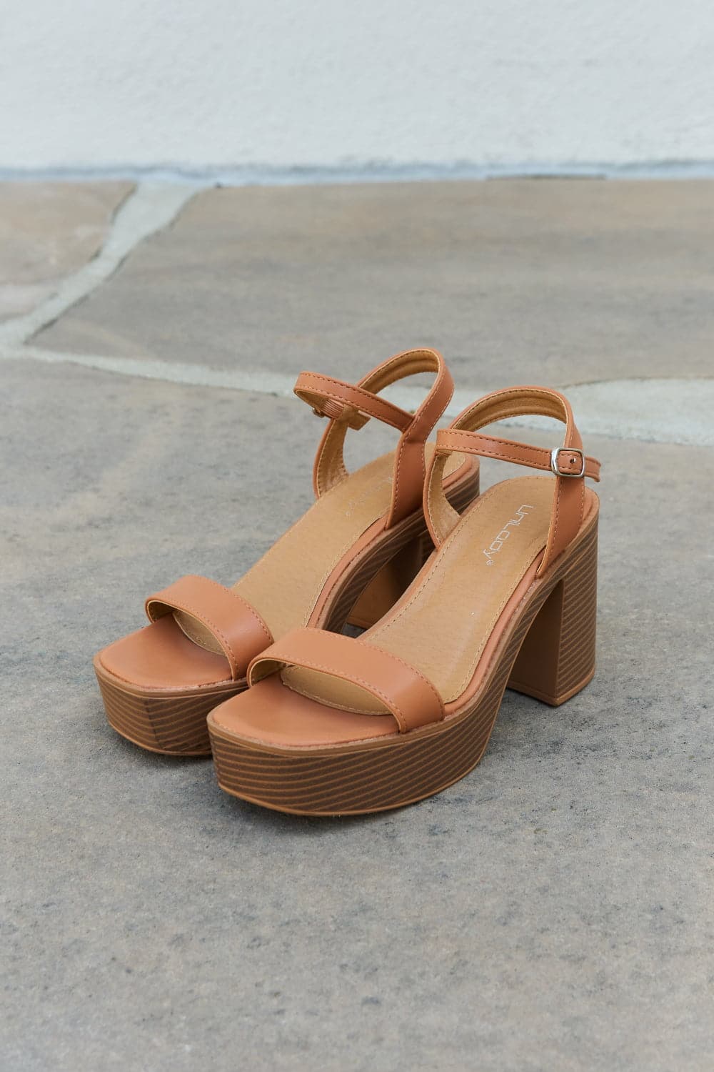 Weeboo Feel It Platform Heel Sandals.