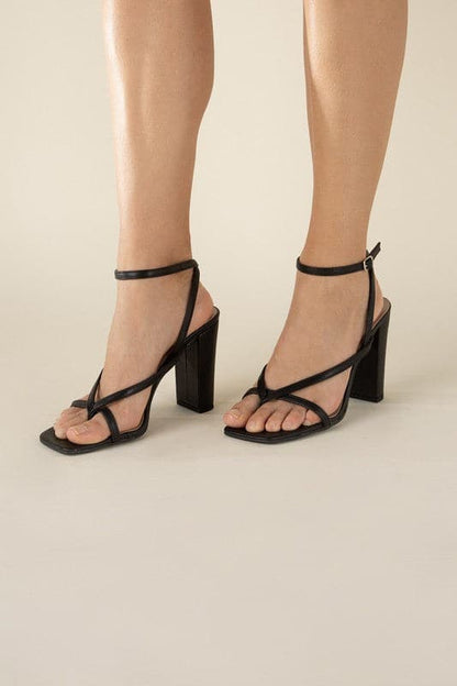 NILE-5 Thong Strappy Heels.