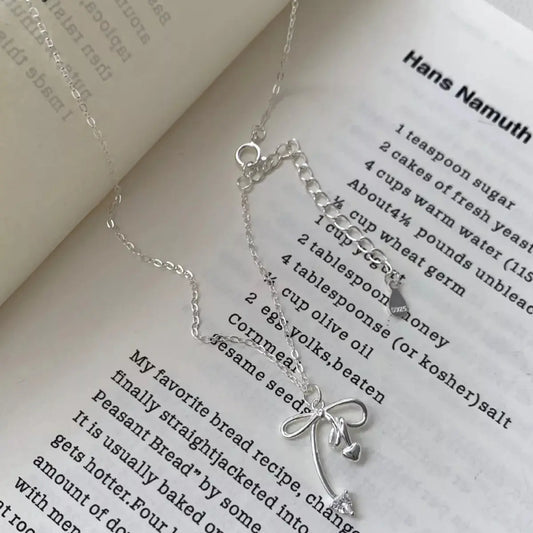 Bowknot Pendant Necklace Simply Love