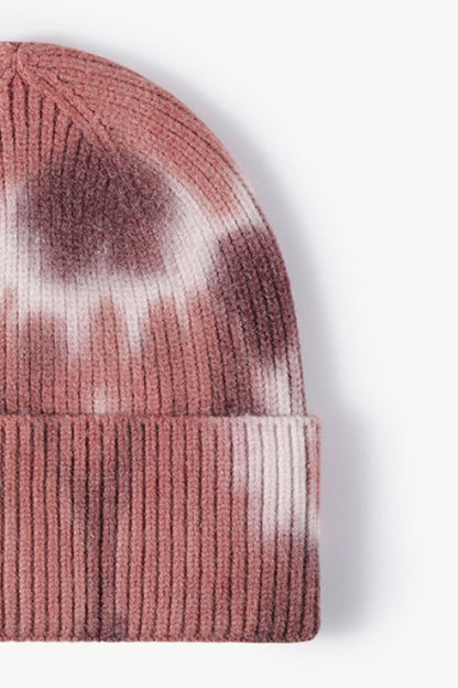 Tie-Dye Cuffed Knit Beanie.