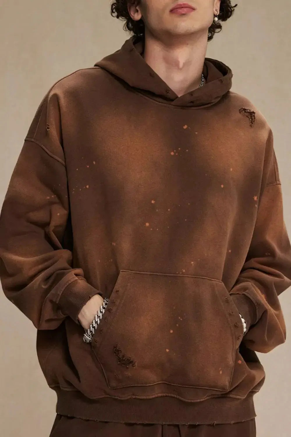 Men's Plus Size Drawstring Kangaroo Pocket Hoodie Simply Love